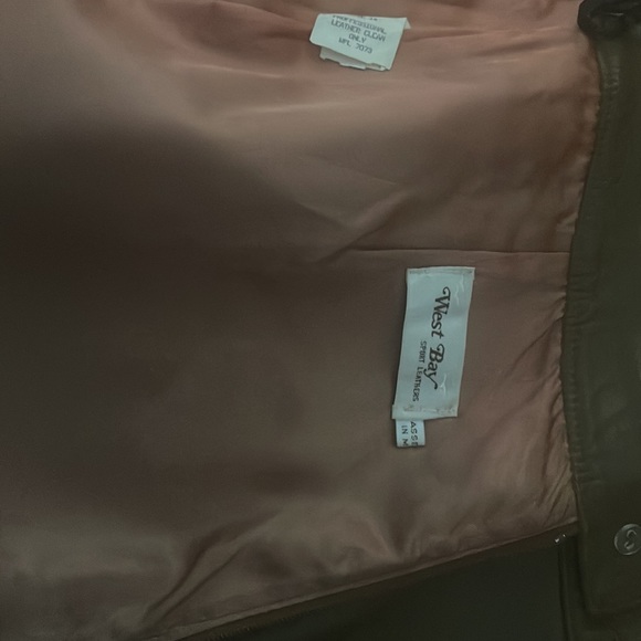 Lamb leather skirt - Picture 6 of 8